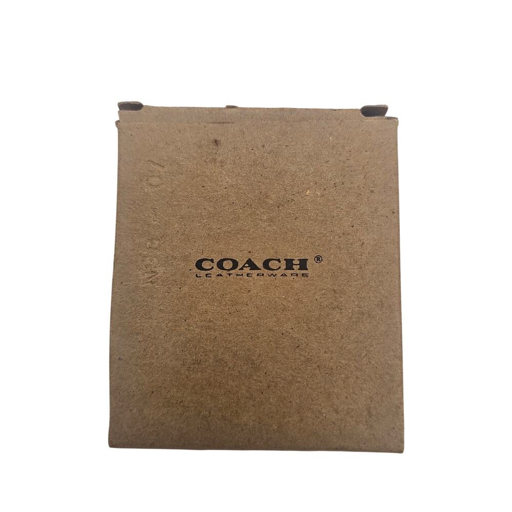 Vintage Coach Leather Squeeze Key Coin Purse Red Key Pouch - Picture 10 of 12